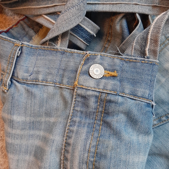 Levi's Jeans Bag Boho Shoulder Tote Custom Handmade Cotton Lined - Picture 9 of 15